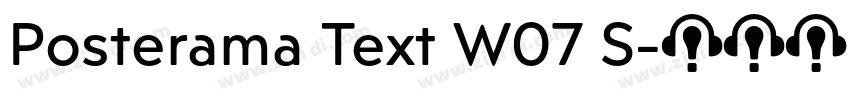 Posterama Text W07 S字体转换